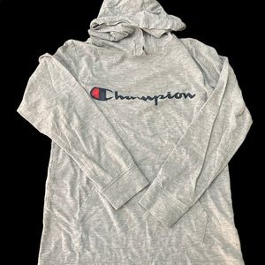 Champion hooded t shirt
